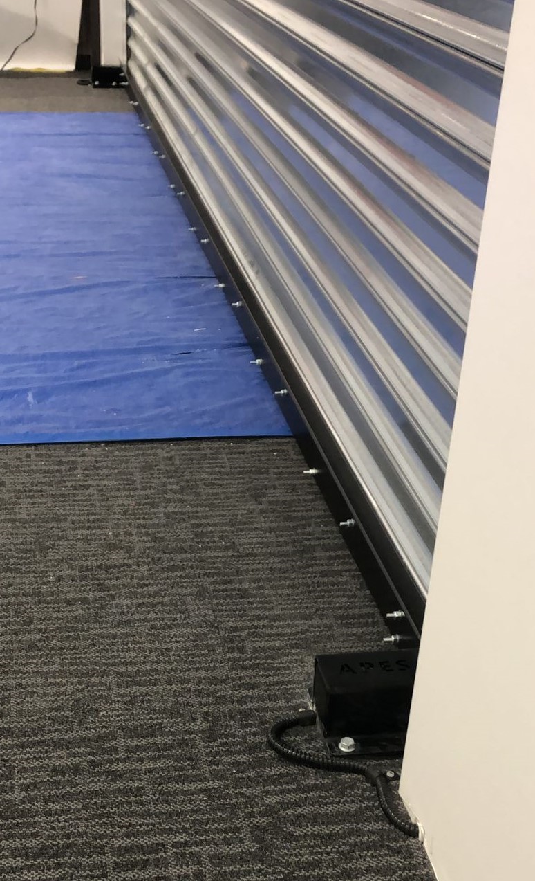 Locks added to each side of the door for added protection