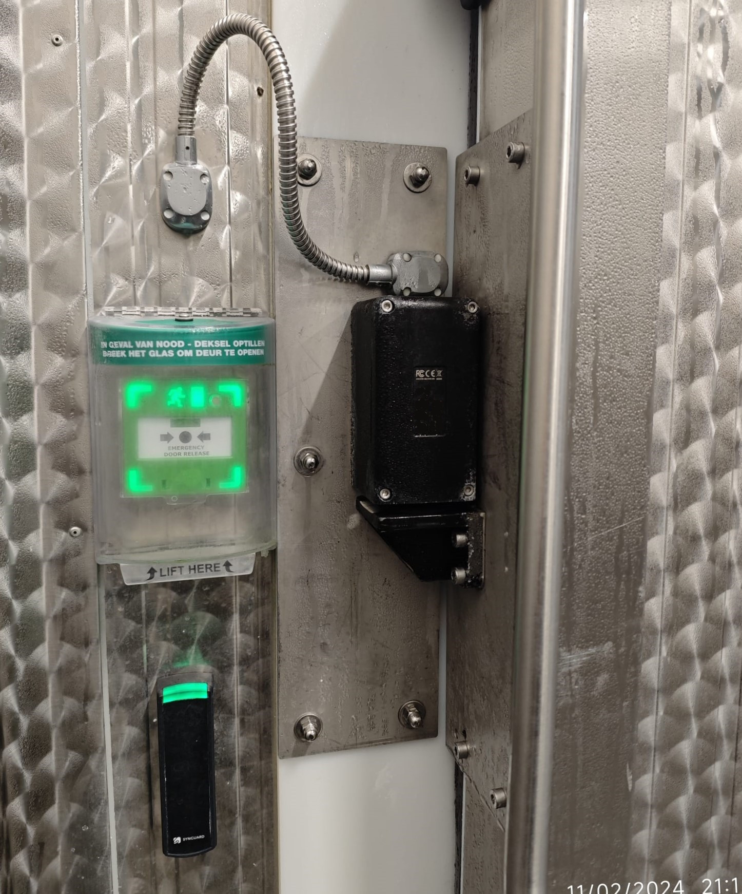 A food manufacturing facility required security on their main freezers