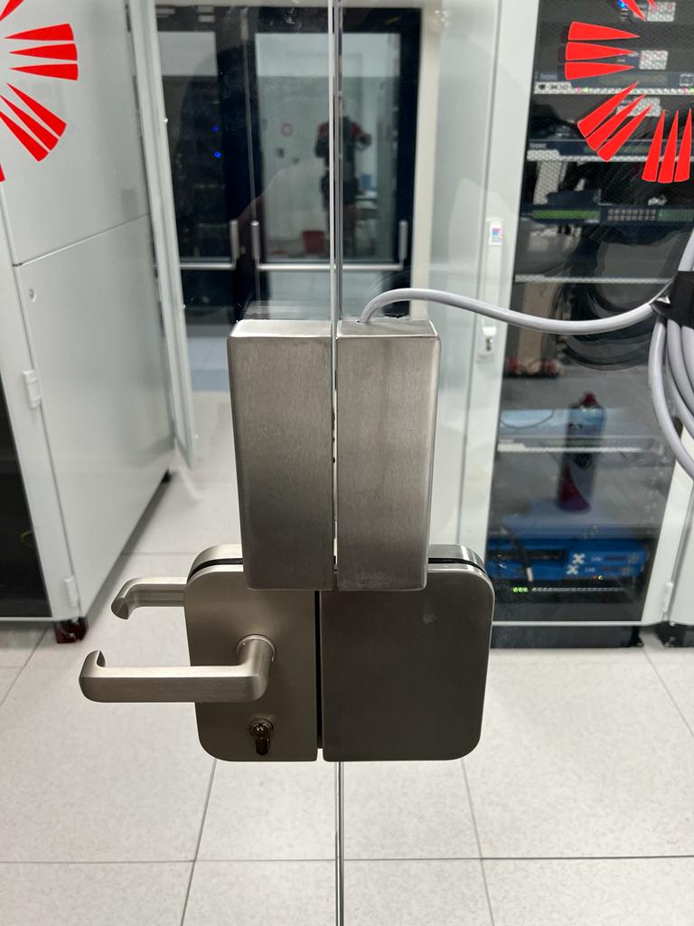 Access control added to secure a server room