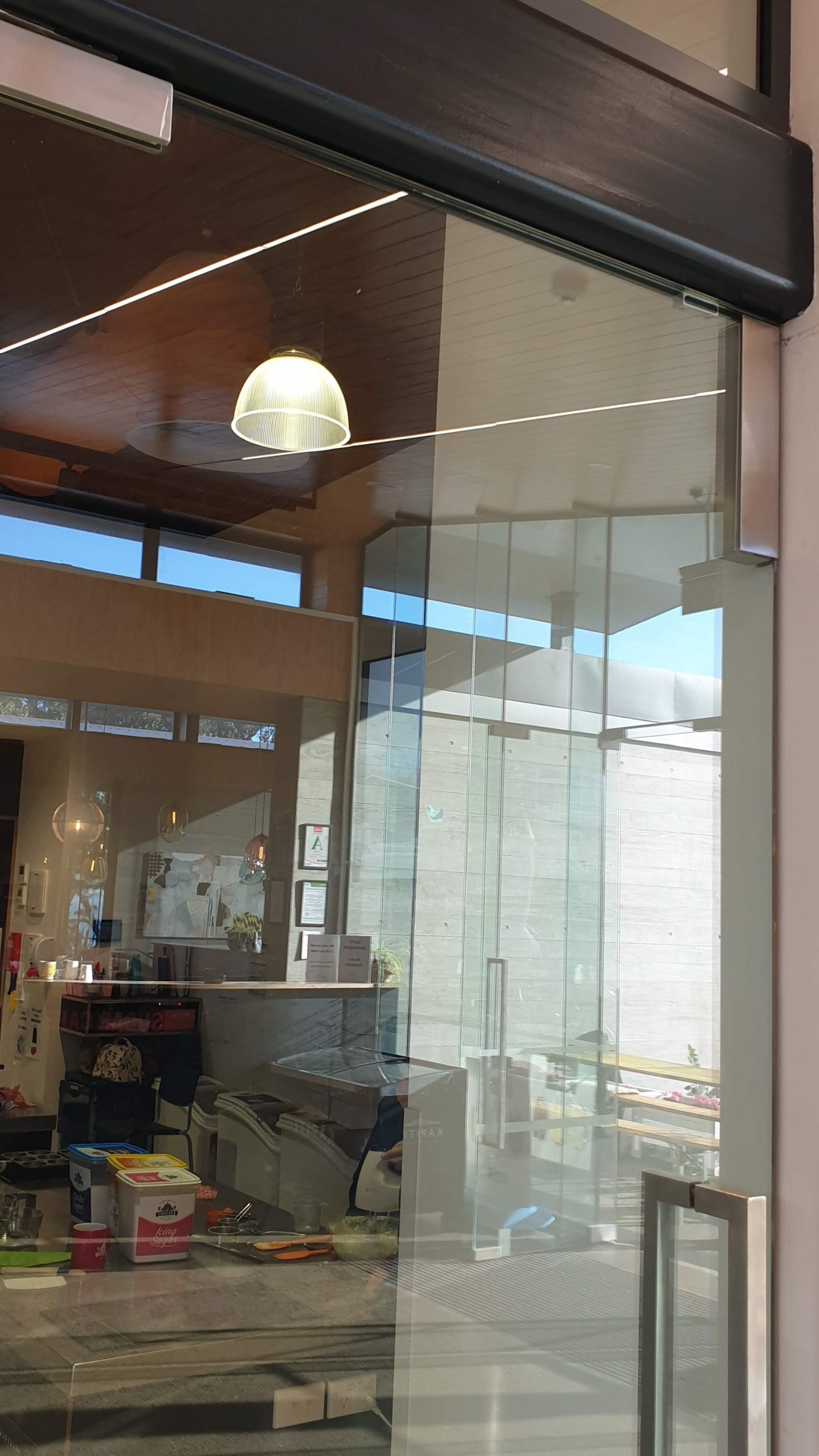 Clean installation of lock morticed into the wall and the strike in a housing