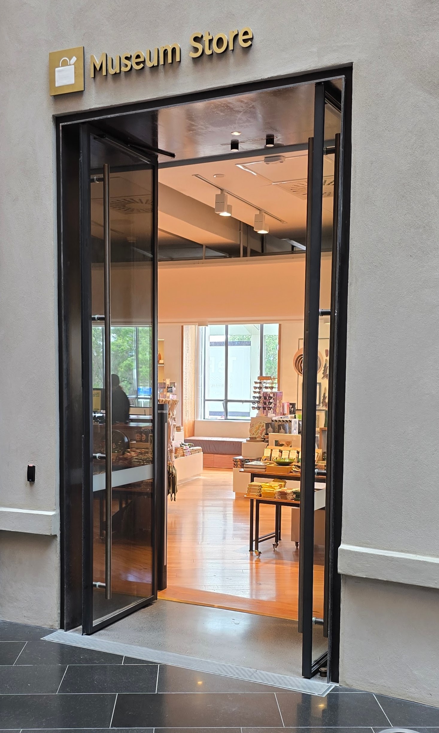Architectural installation of locks into the door header in the Auckland Museum