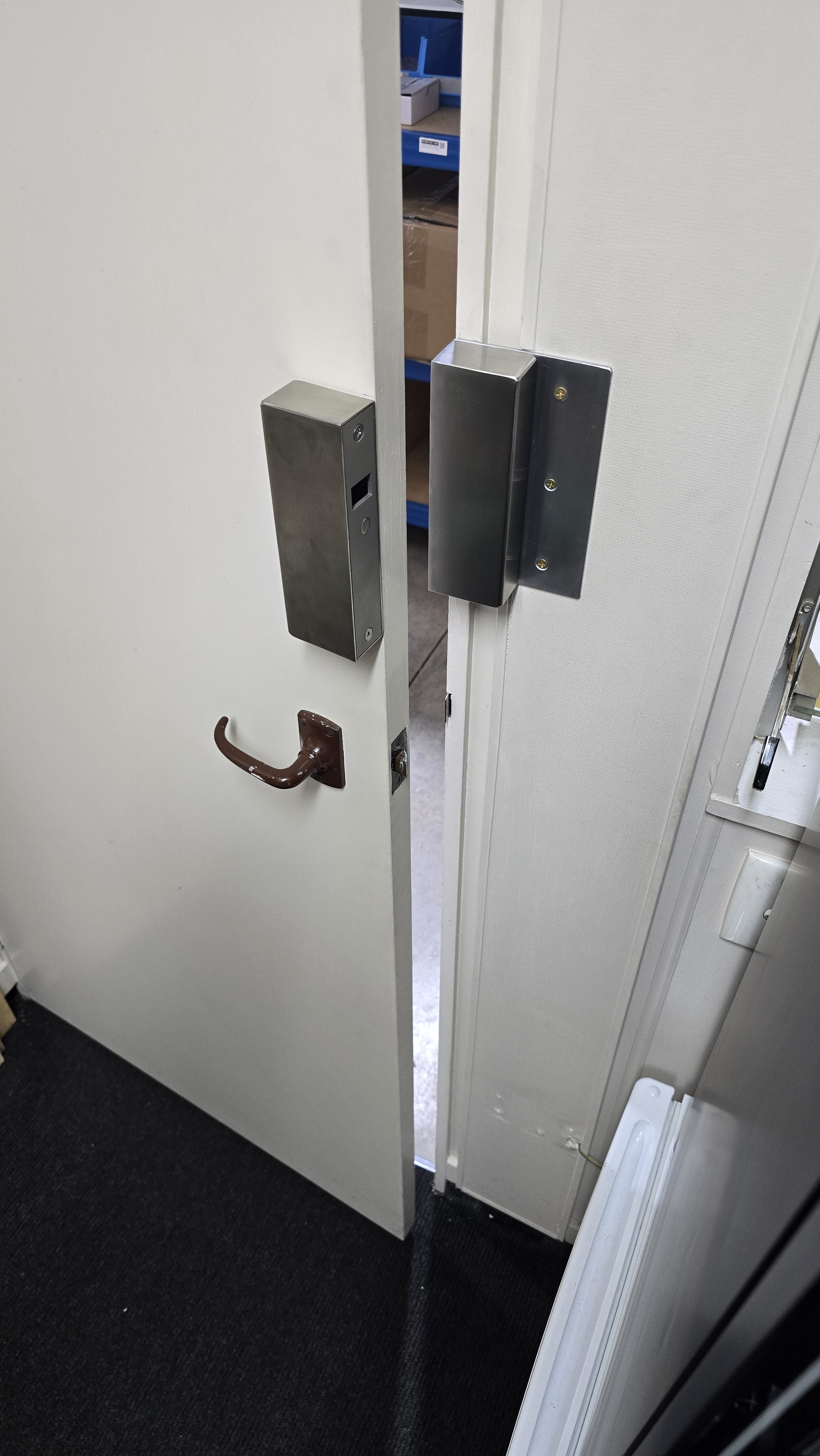 A businesses server room required access control to be added