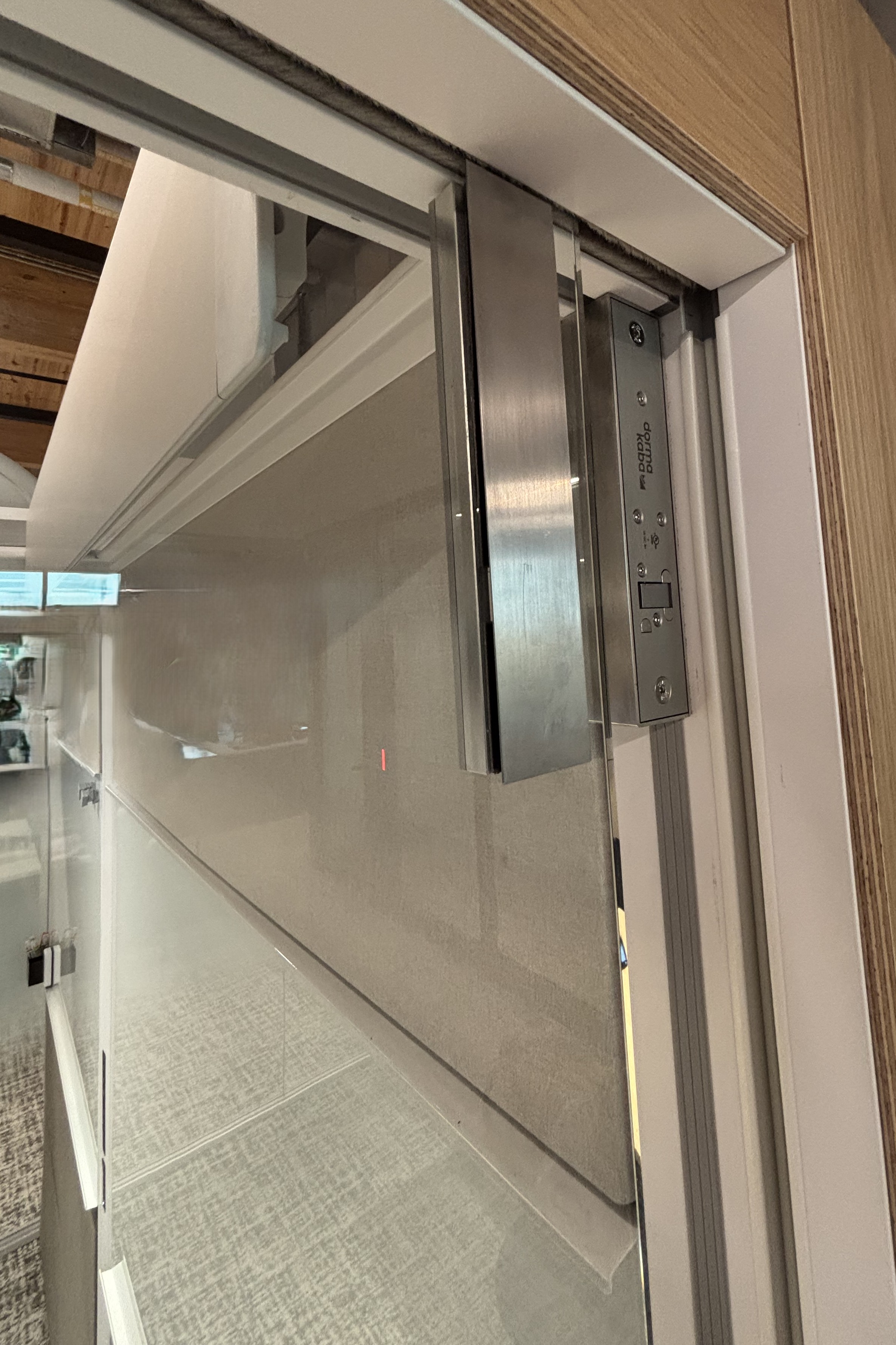 The perfect solution for securing sliding glass doors on a college campus.